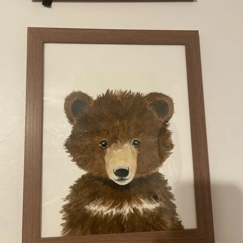 Set of 8 Framed Baby Animal Art Prints